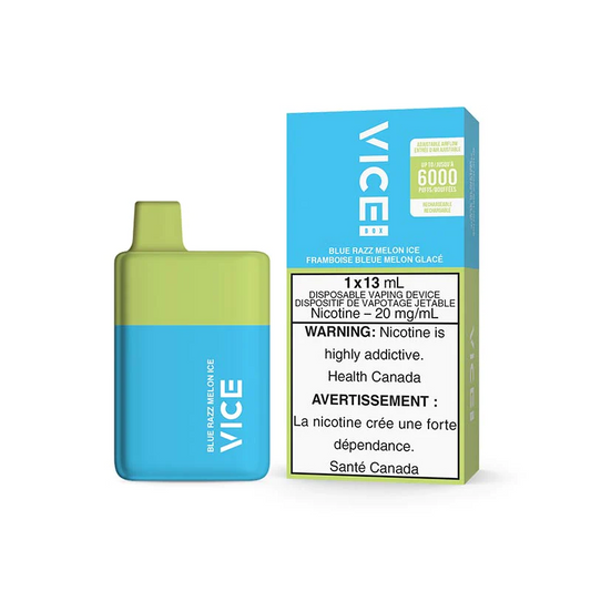 Vice box 6000 Blue Razz Melon Ice 20mg/mL disposable (Provincial)