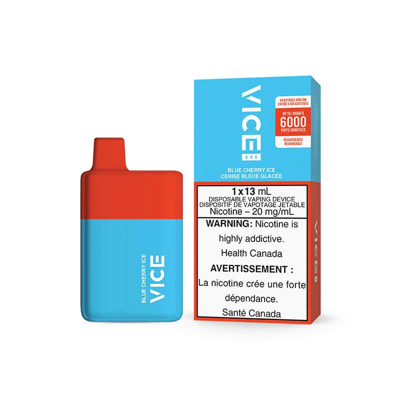 Vice box 6000 Blue Cherry Ice 20mg/mL disposable (Provincial)
