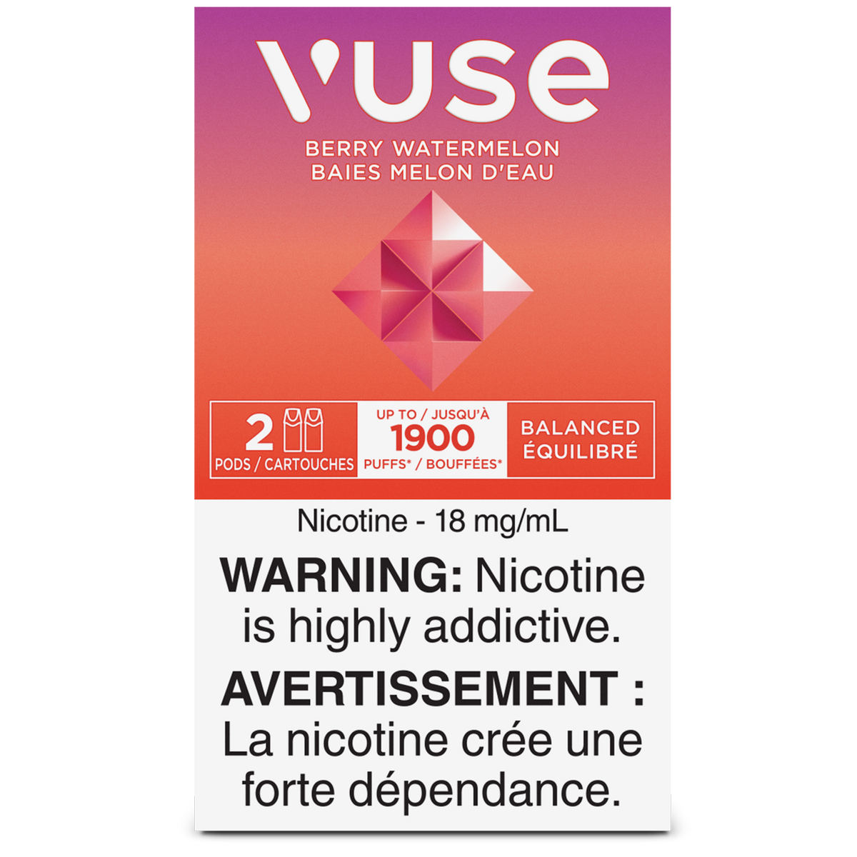 Vuse Epod Berry Watermelon 18mg/ml x2