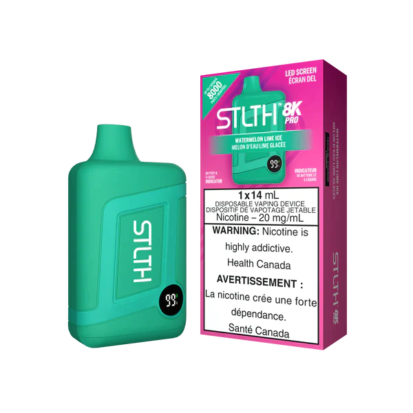 Stlth 8KPro Watermelon Lime Ice 20mg/mL disposable (Provincial)