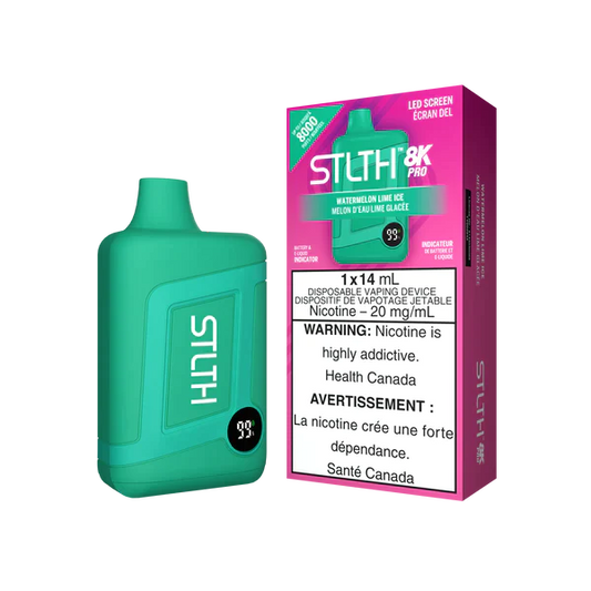 Stlth 8KPro Watermelon Lime Ice 20mg/mL disposable (Provincial)