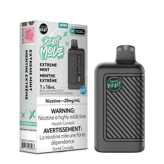 Flavour Beast Mode 8K Extreme Mint Iced 20mg/mL Disposable (provincial)