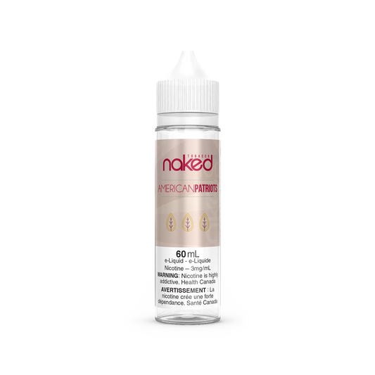 Naked 100 e-liquid American Patriot 3mg/ml 60ml (Provincial)