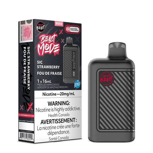 Flavour Beast Mode 8K Sic Strawberry Iced 20mg/mL(provincial)