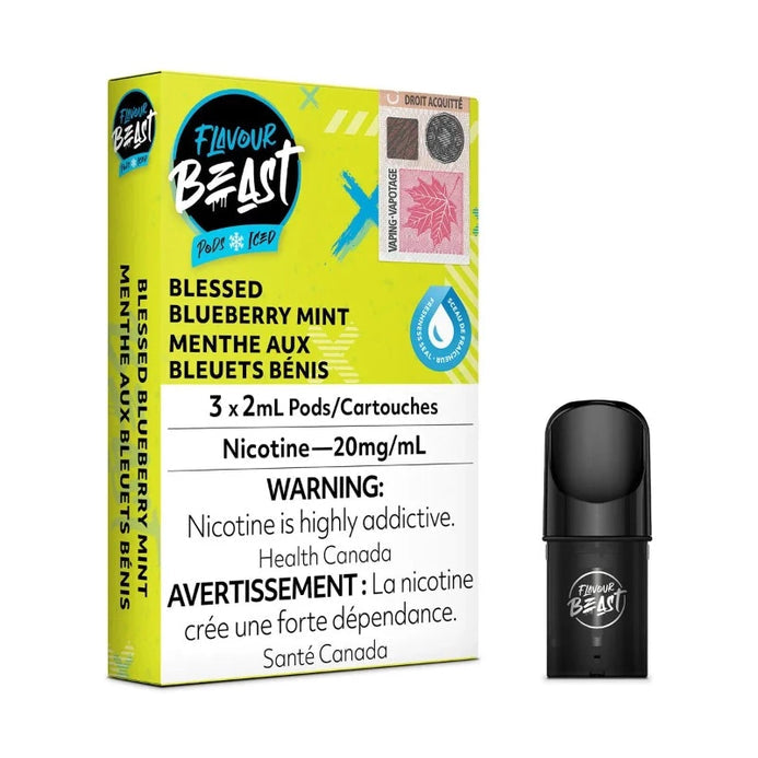 Flavour Beast Pods Blessed Blueberry Mint Iced 20mg/mL (Provincial)