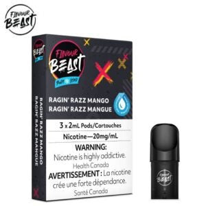 Flavour Beast Pods Ragin Razz Mango 20mg/mL (Provincial)