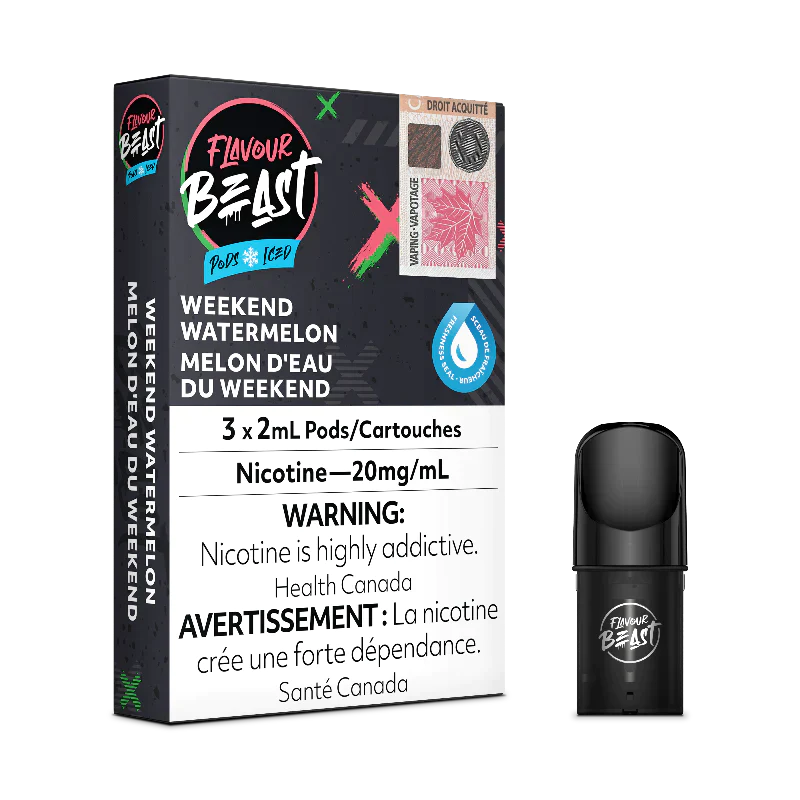 Flavour Beast Pods Weekend Watermelon Ice 20mg/mL (Provincial)