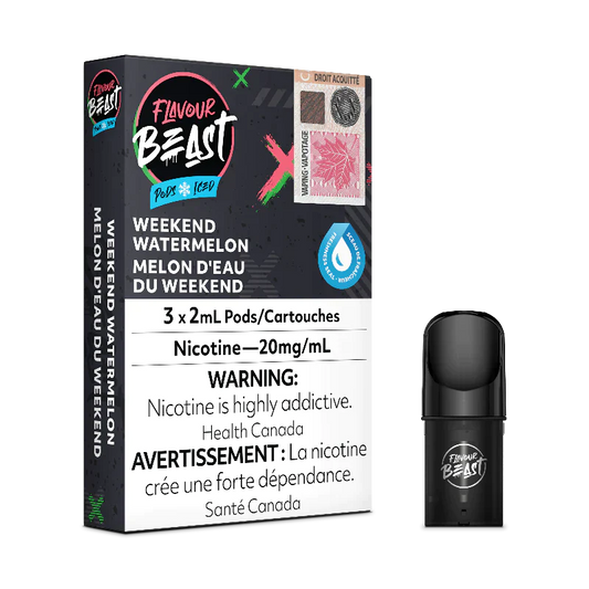 Flavour Beast Pods Weekend Watermelon Ice 20mg/mL (Provincial)