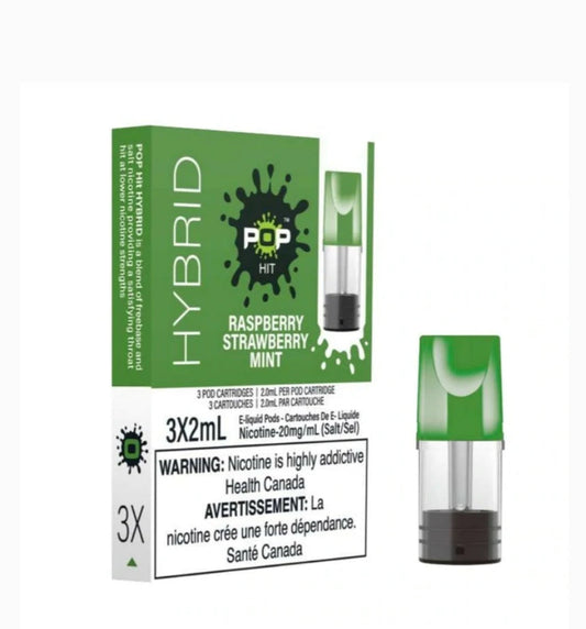 Pop Hit Pods Raspberry Strawberry Mint 20mg/mL (Provincial)