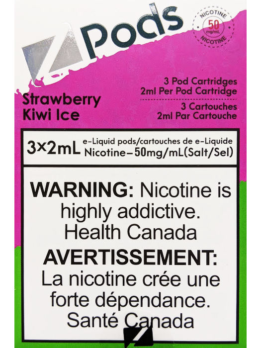 Zpods Strawberry Kiwi ice 20mg/mL (Provincial)