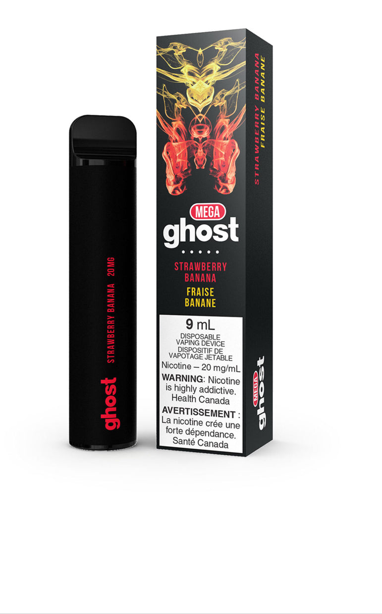 Ghost mega Strawberry Banana 20mg/mL disposable (Provincial)