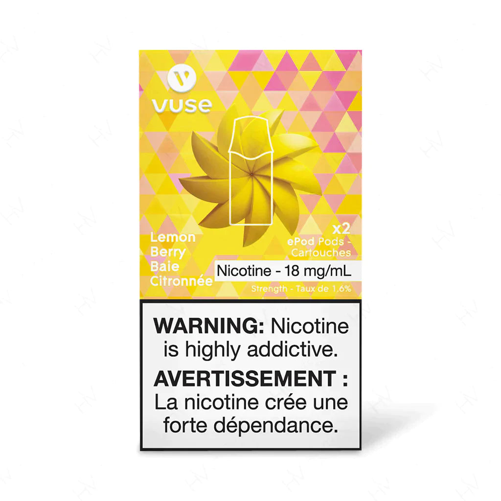 Vuse Epod Lemon Berry 18mg/mL ×2