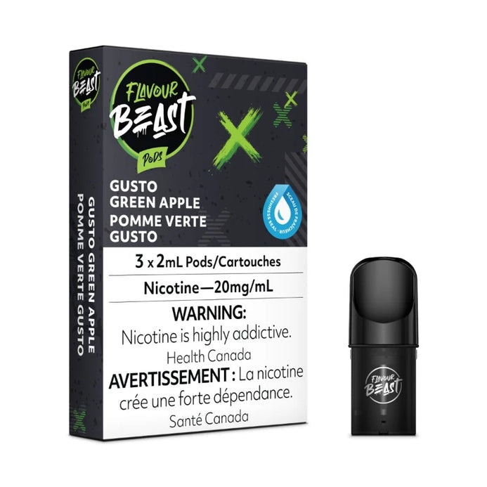 Flavour Beast Pods Gusto Green Apple 20mg/mL (Provincial)