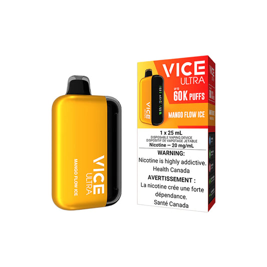 Vice ultra 60k Mango Flow Ice 20mg disposable (provincial)
