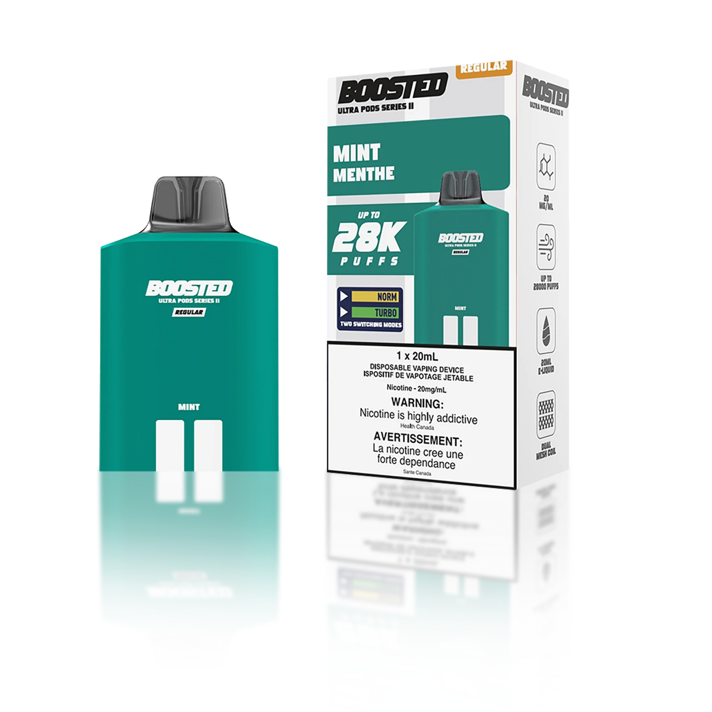 Boosted Ultra Pod II 28K Mint 20mg/ml (Provincial)