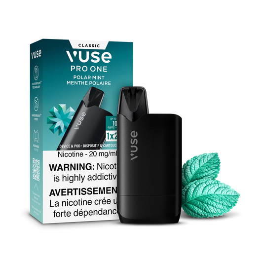 Vuse Pro One 1k ReadyToVape Kit Polar Mint 20mg/mL (Provincial)