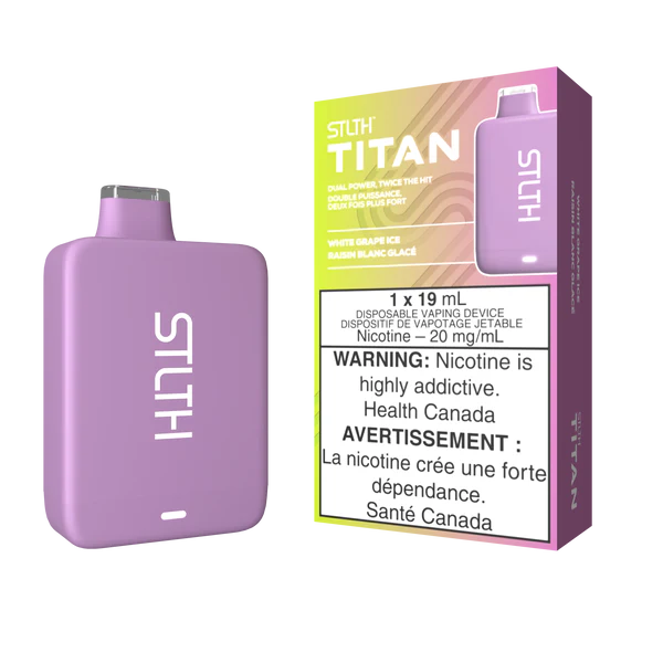 Stlth titan pro 15k White Grape Ice 20mg disposable (provincial)