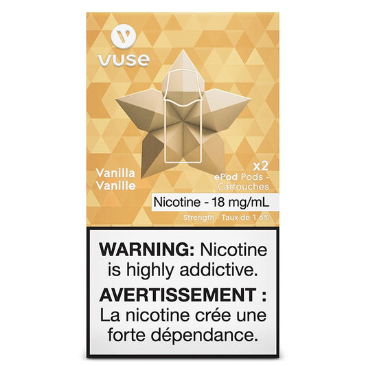 Vuse epod Vanilla 20mg/mL ×2 (New provincial tax)