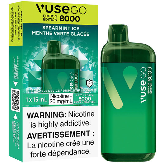 Vuse go 8000 Spearmint Ice 20mg/mL disposable