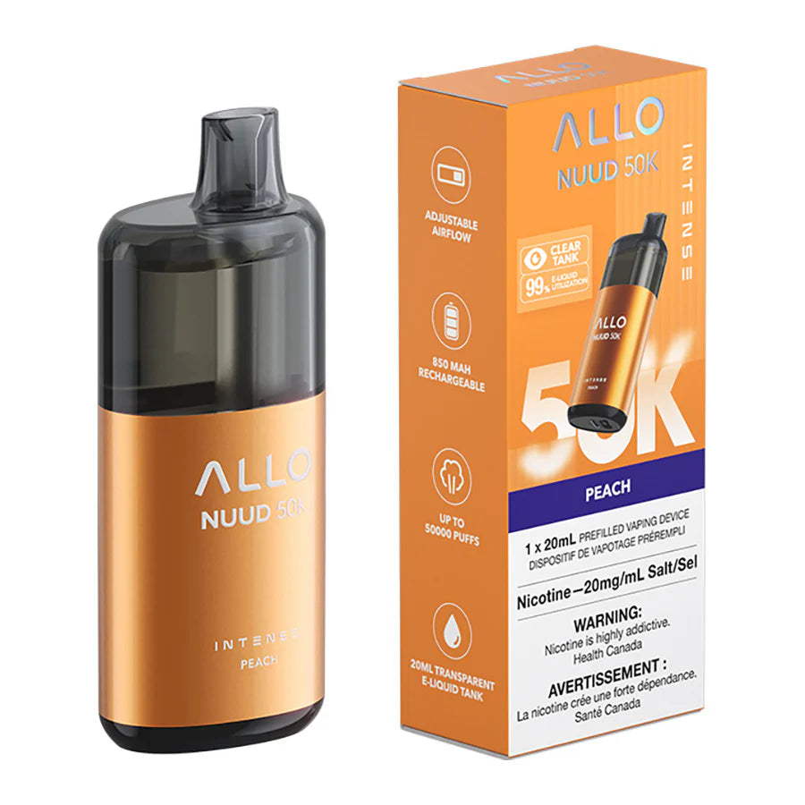 Allo Intense Nuud 50k Peach 20mg disposable (Provincial)