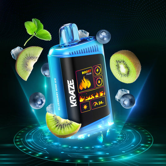 Kraze Mega X 48k Blueberry Kiwi Ice 20mg/ml Disposable (Provincial)