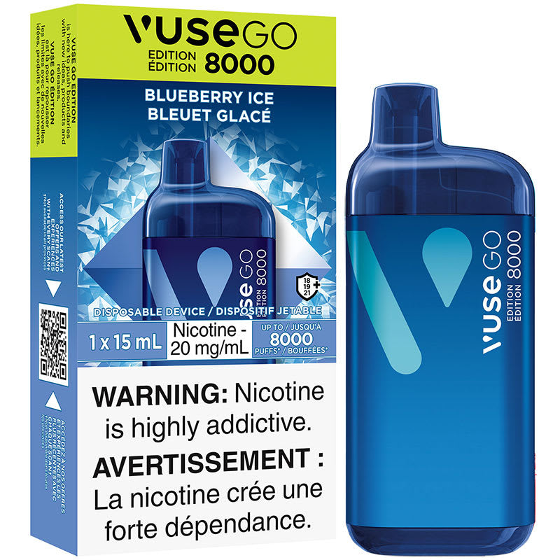 Vuse go 8000 Blueberry Ice 20mg/mL disposable