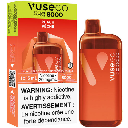 Vuse go 8000 Peach 20mg/mL disposable