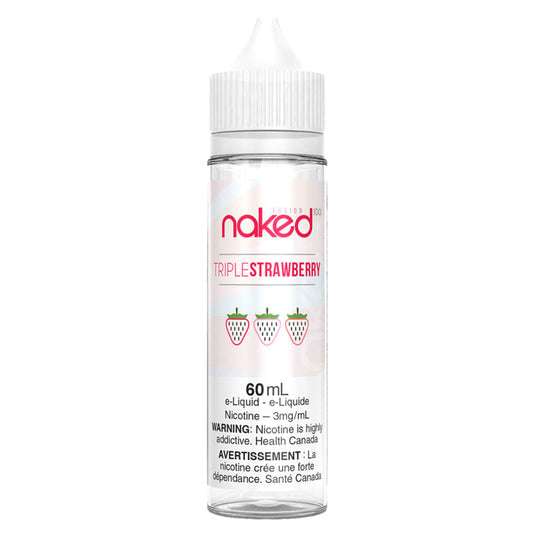 Naked 100 e-lqiuid Triple strawberry 12mg/mL 60mL