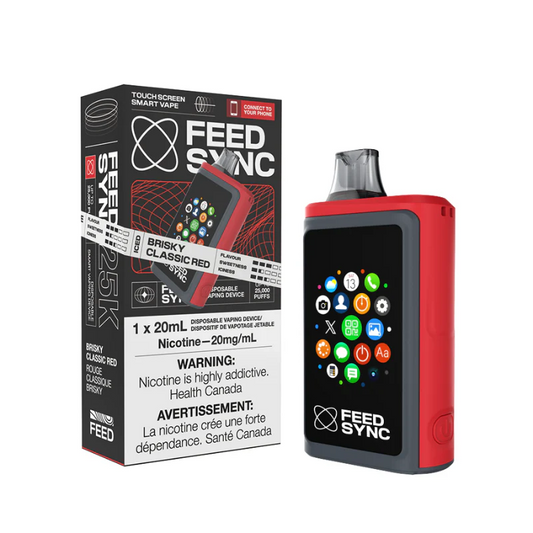 Feed Sync 25k - Brisky Classic Red - Smart Disposable Vape (Provincial)