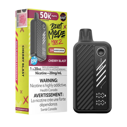 Flavour beast Mode Max2 50k Cherry Blast Ice 20mg/mL Disposable (Provincial)