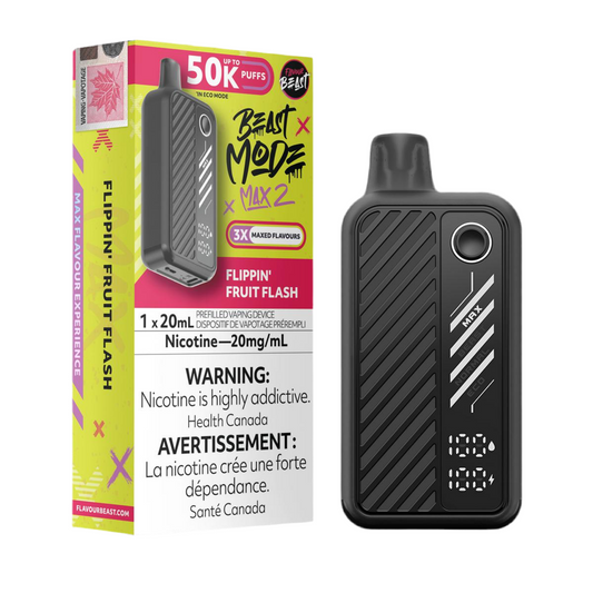 Flavour beast Mode Max2 50k Flippin’ Fruit Flash 20mg/mL Disposable (Provincial)