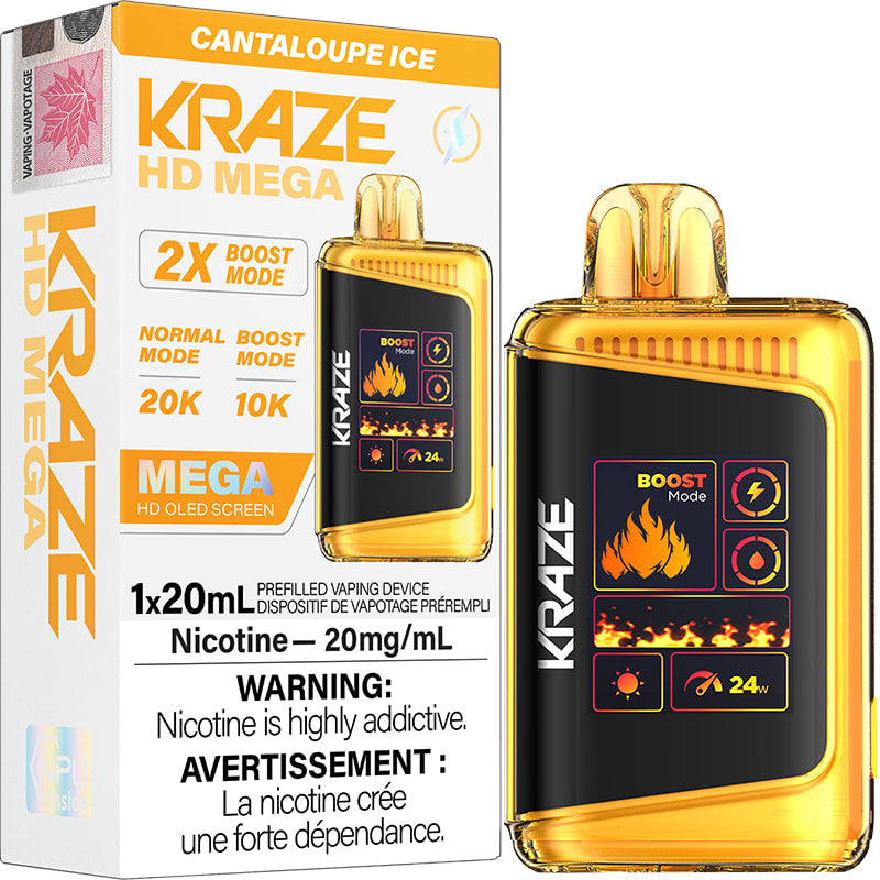 Kraze Hd Mega Cantaloupe ice 20mg/ml (provincial)