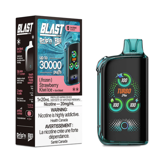 Drip’n Fasta Blast 30k Strawberry Kiwi Ice 20mg/mL Disposable