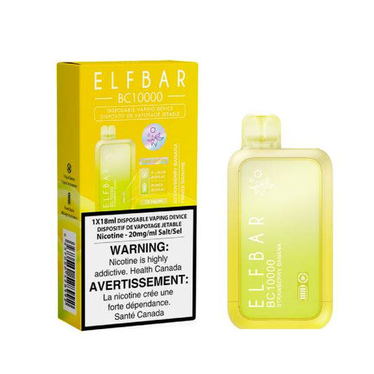 Elf bar BC10000 Strawberry Banana 20mg/mL disposable (provincial)