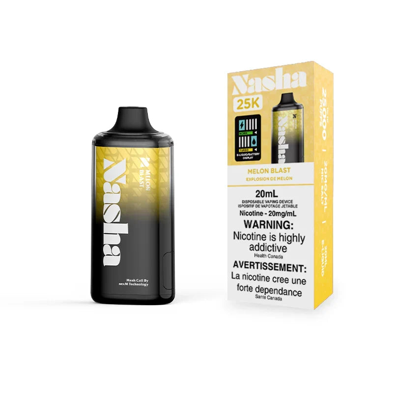 Nasha 25K Melon Blast disposable 20mg/ml (Provincial)