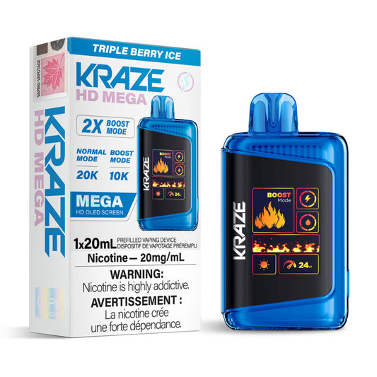 Kraze Hd Mega Triple Berry Ice 20mg/ml (provincial)