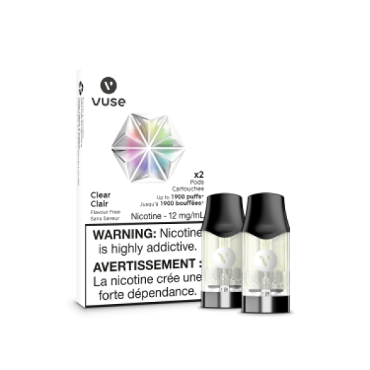 Vuse Epod Clear-flavour free 12mg/ml  ×2(New provincial tax)