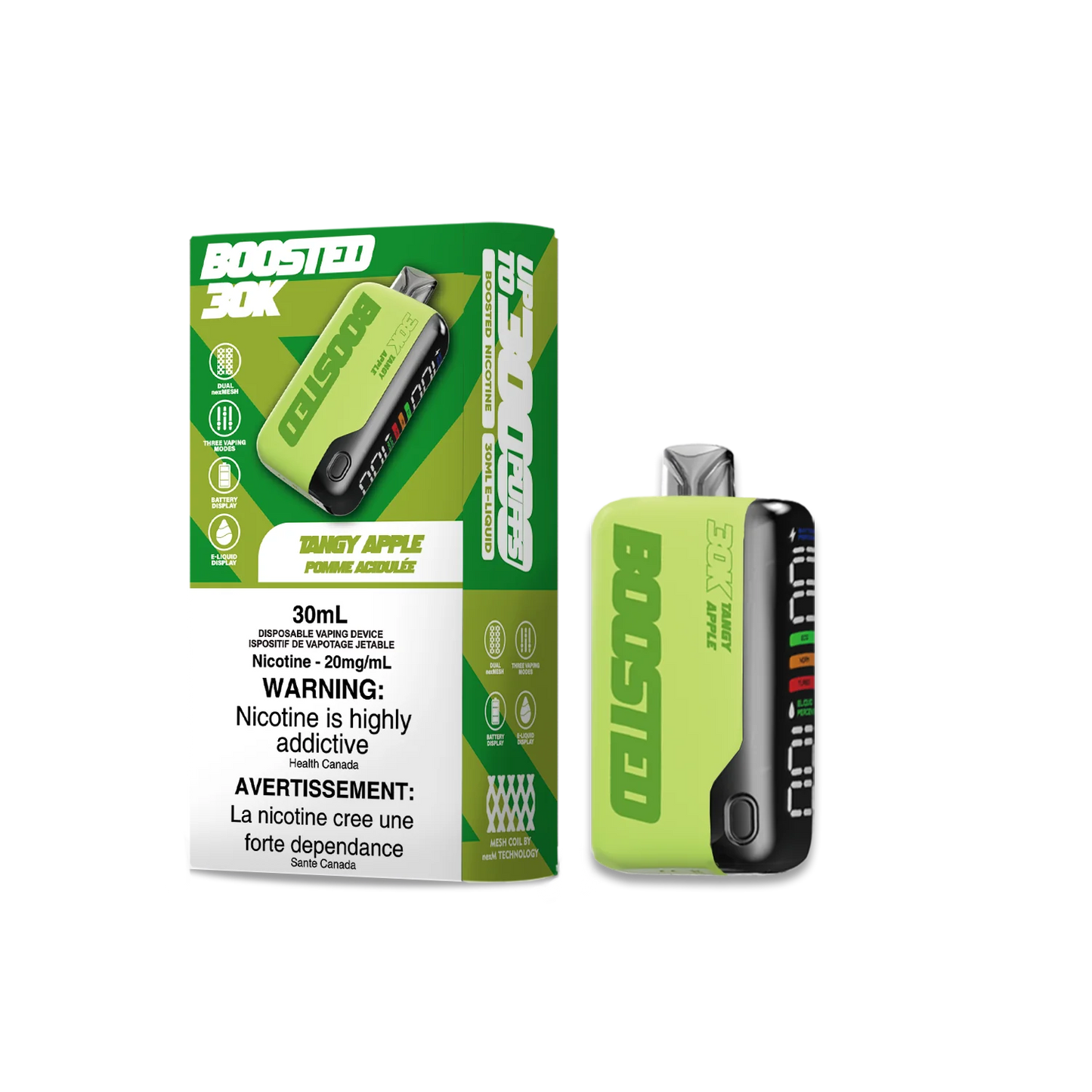 Boosted 30K Tangy Apple disposable 20mg/ml (Provincial)
