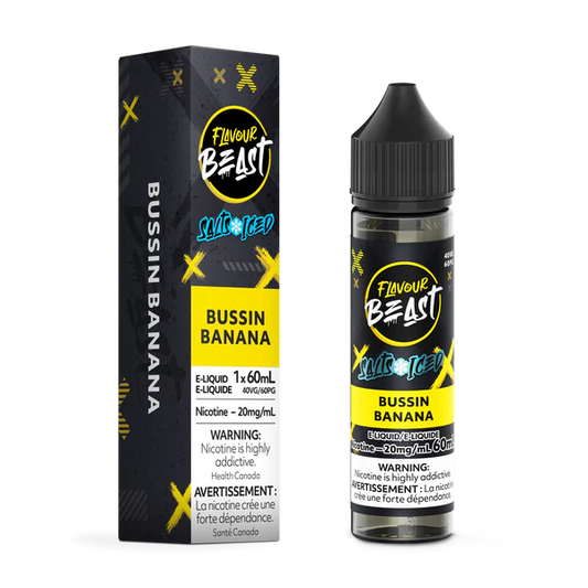 Flavour Beast E-liquid Bussin Banana Iced 20mg/mL 60mL (provincial)