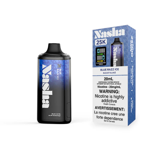 Nasha 25K Blue Razz Ice disposable 20mg/ml (Provincial)