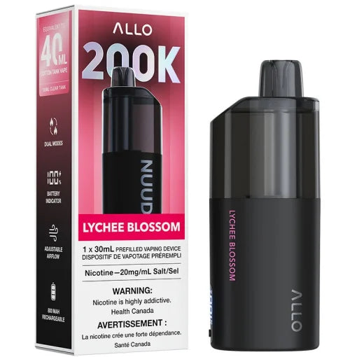 Allo Nuud 200k Lychee Blossom 20mg disposable (Provincial)