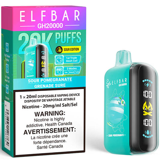 ELF BAR GH20k Sour Pomegranate 20mg/mL Disposable (Provincial)