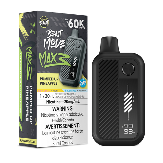 Flavour Beast Mode Max 3 60k Pumped Up Pineapple Ice 20mg/mL Disposable (Provincial)