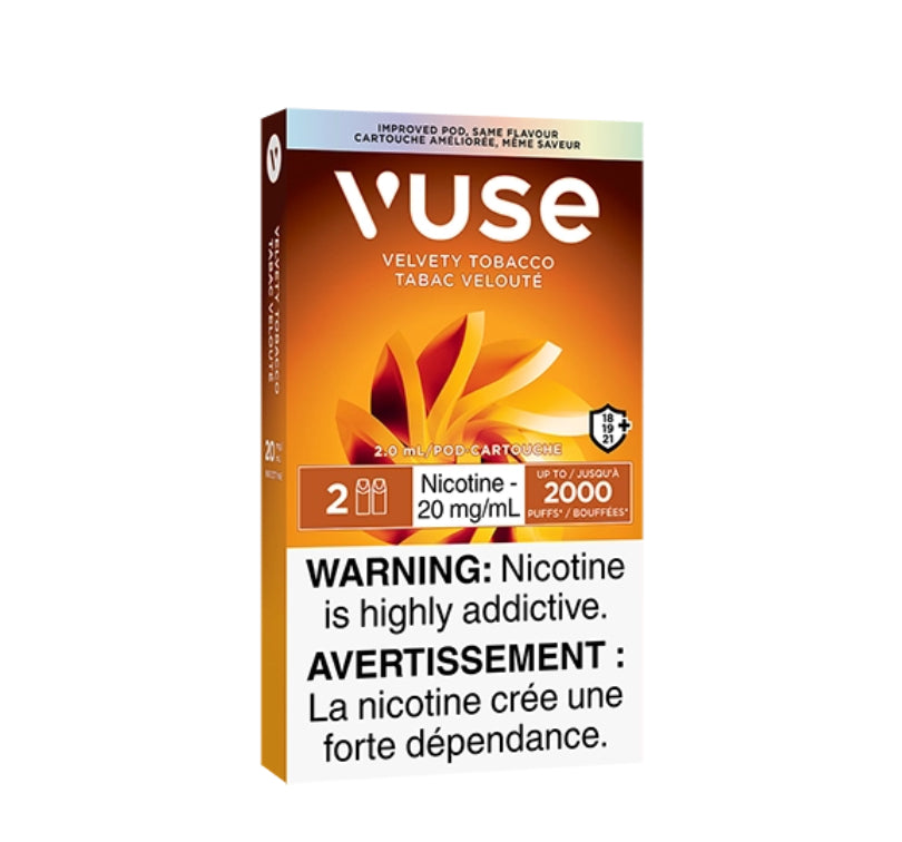 Vuse epod Velvety Tobacco 20mg/mL ×2 (New Provincial Tax)