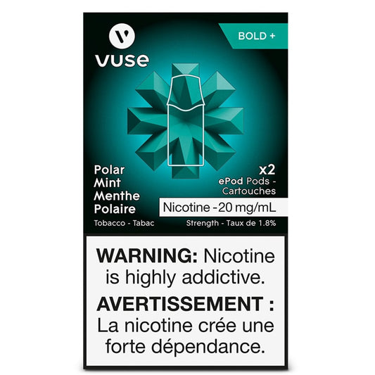 Vuse epod Polar mint bold + 20mg/mL ×2 (New provincial tax)