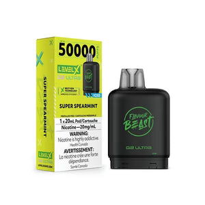 Flavour Beast Level X G2 Ultra Super Spearmint Iced 50k Puffs Pod (Provincial)