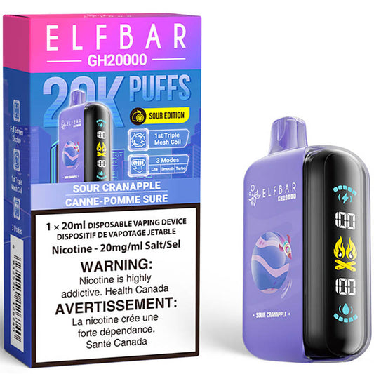 ELF BAR GH20k Sour Cranapple 20mg/mL Disposable (Provincial)