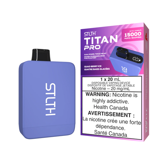 Stlth titan pro 15k Quad Berry Ice 20mg disposable (provincial)