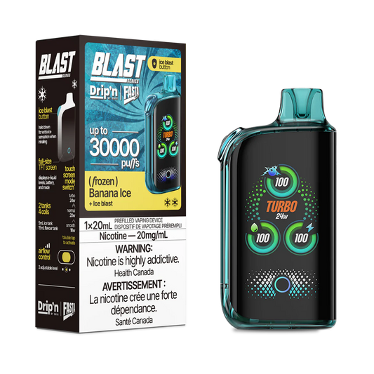 Drip’n Fasta Blast 30k Banana Ice 20mg/mL Disposable