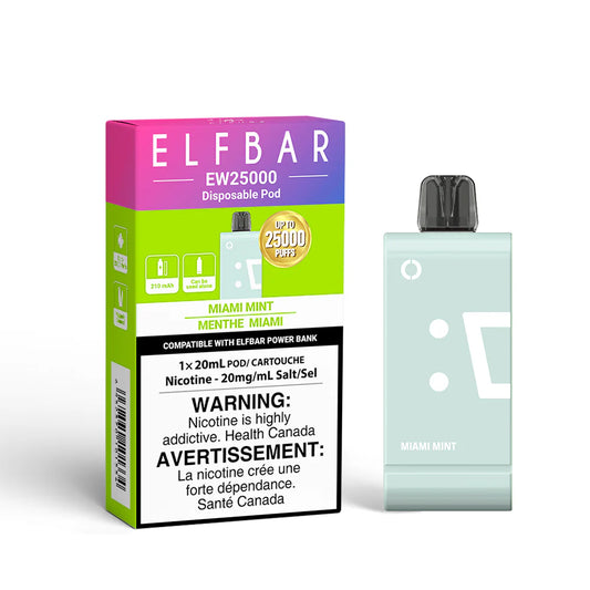 Elf Bar EW25K Pod Miami Mint 20mg (Provincial)